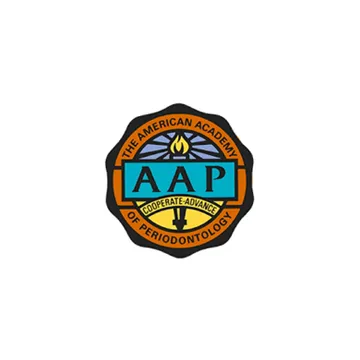 American Academy of Periodontology logo and accreditation badge